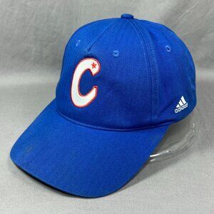 Cuba National Team World Baseball Adidas Strapback Hat Cap Blue Adjustable Mens